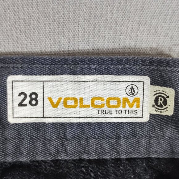 Volcom casual chino pants men's size 28 grey colour straight leg - Picture 6 of 13